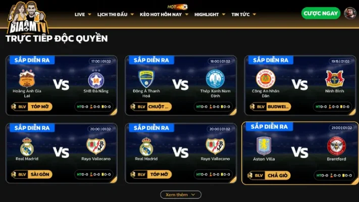 Biaomtv - lựa chọn số 1 của fan bóng đá Việt